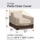 Vailge Patio Chair Covers, Lounge Deep Seat Cover, Heavy Duty and Waterproof Outdoor Lawn Patio Furniture Covers (2 Pack - Large, Beige & Brown)