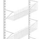 ClosetMaid 97535 Wall or Door Adjustable (8) Basket Organizer, 6.614-Inch D x 77.165-Inch H x 17.992-Inch W, White
