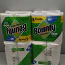 Bounty Paper Towels Quick Size, White, 16 Family Rolls = 40 Regular Rolls (107 sheet (Pack of 16))