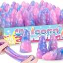 Unicorn Slime Party Favors for Kids, 36 Pack Non-Sticky & Stretchy Unicorn Slime Kit, Birthday Gift, School Classroom Award, Goodie Bags Stuffers, Basket Eggs Filler, Slime Bulk Set for Girls Boys