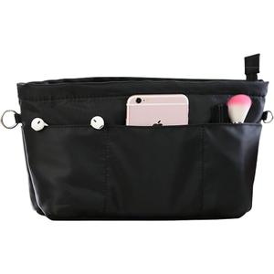 Lckaey purse organizer insert for neverfull gm mm graceful pm insert on the go purse organizer 3055black-XS