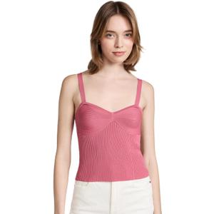 Steve Madden Women's Bustier Me Up Top Sweater (Large)