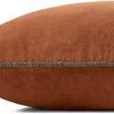 Loloi Chris Loves Julia Liza Collection PCJ0020 Rust 18'' x 18'' Cover Only Pillow