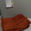 50x70 Inch Rust Throw Blanket - Soft & Fluffy Fleece, Cute & Aesthetic, Perfect for Sofa, Couch, Chair, Bed, Living Room & Bedroom, All-Season Use, Plush & Cozy Decorative Blanket