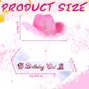 Chicingyou Birthday Girl Cowgirl Hat and Sash for Women Disco Birthday Gift Party Decorations Cowgirl Hot Pink Cowboy Hat for Western Cow Theme Rodeo Retro Horse Party Favors