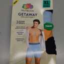 Fruit of the Loom Men's Getaway Boxer Briefs, Lightweight Breathable Fabric, Quick Dry & Odor Control XL