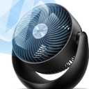 Dreo Fan for Bedroom, Table Air Circulator for Whole Room, 11 Inch, 40ft Strong Airflow, 120 adjustable tilt, 28db Low Noise, Quiet, 3 Speeds, 2025 New Desk Fan for Office, Kitchen, Home (Black)