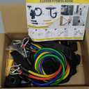 Wall Mount Workout Anchors with Bands - Resistance Band Wall Anchor for Home Gym Exercise, Strength Training & Family Fitness