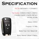 SUPALAND Keyless Entry Remote Control Key Fob Replacement Fits for Chevy Cruze Equinox Camaro Impala Malibu Sonic Buick Regal Verano Encore Allure Lacrosse GMC Terrain 2010-2021 OHT01060512 13504200