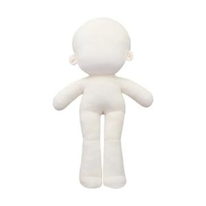 niannyyhouse 30cm  Plush Doll Plain Glossy Standing Sitting Humanoid Stuffed Toys Dress Up Wearable Clothing (30cm-Without Skeleton)