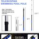 Swimming Pool Pole, Universal Pole for Skimmer Nets, Brushes and Vacuum Heads