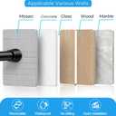 Adjustable Tension Curtain Rod 30 to 64 inches, Spring Curtain Rod for Windows Tension Rod No Drill, Spring Tension Curtain Rod for Window, Bathroom, Doorway, Black