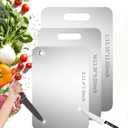 Katuchef Titanium Cutting Board 2026 New Upgrade Titanium Grade 5 Cutting Boards for Kitchen Non Toxic, Non-slip, Hygiene Durable Chopping Board Suitable for Dishwasher Safe (3PC:S+M+L)