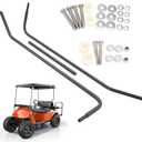 10L0L Golf Cart Front Strut Support Brackets with Steel Screw Bushings Repair Kit Compatible with EZGO, Heavy Duty Struts for EZGO Roof Tops