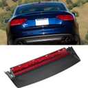 Center Brake Light Assembly Compatible with Audi A5/S5 2008-2017,Third Brake Light with 18 Smal Red Lamp Bulbs,Center High Mount Stop Lamp Replacement for 8T0945097B