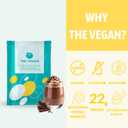 4 x THE VEGAN Protein Powder | Chocolate Plant Based Protein | Non-GMO Soy Isolate with Probiotics | Dairy-Free | Low FODMAP | Low Cholesterol | 40g (1.41 Ounce (Pack of 1))