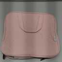 NISHEL Travel Toiletry Bag for women, Portable Hanging Organizer for Travel-Sized Shampoo, Conditioner, Brushes Set, makeup Accessories, Medium Size, Pink