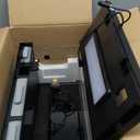 Smart Aquarium 5 Gallon Glass Fish Tank, Self Cleaning System Efficiency Filter 7 Color LED Lights Automatic Feeder Temperature Display Monitor HD UHA Glass Leak-Proof, Smart Control with Apps