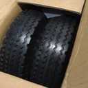 4.10/3.50-6 Flat Free Tire and Wheel, 12'' Solid Replacement Wheel