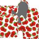 Cute Strawberry Oven Mitts and Pot Holders Sets Silicone Strawberries Kitchen Mitts Strawberry Potholders Heat Resistant 4Pcs Oven Gloves Hot Pads for Kitchen Baking Cooking BBQ Grilling