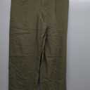 Feiersi Womens Casual Wide Leg Pants High Waisted Button Down Straight Long Trousers Palazzo Pants (Green, XS)
