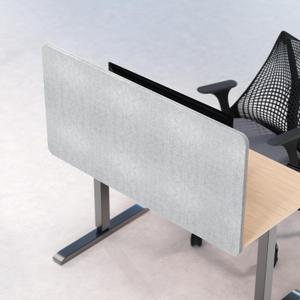 Universal Desk Privacy Panel – Heavy-Duty Desk Divider & Office Partition - Privacy Screen for Workspaces & Cubicles (1-Pack, 48" x 24")