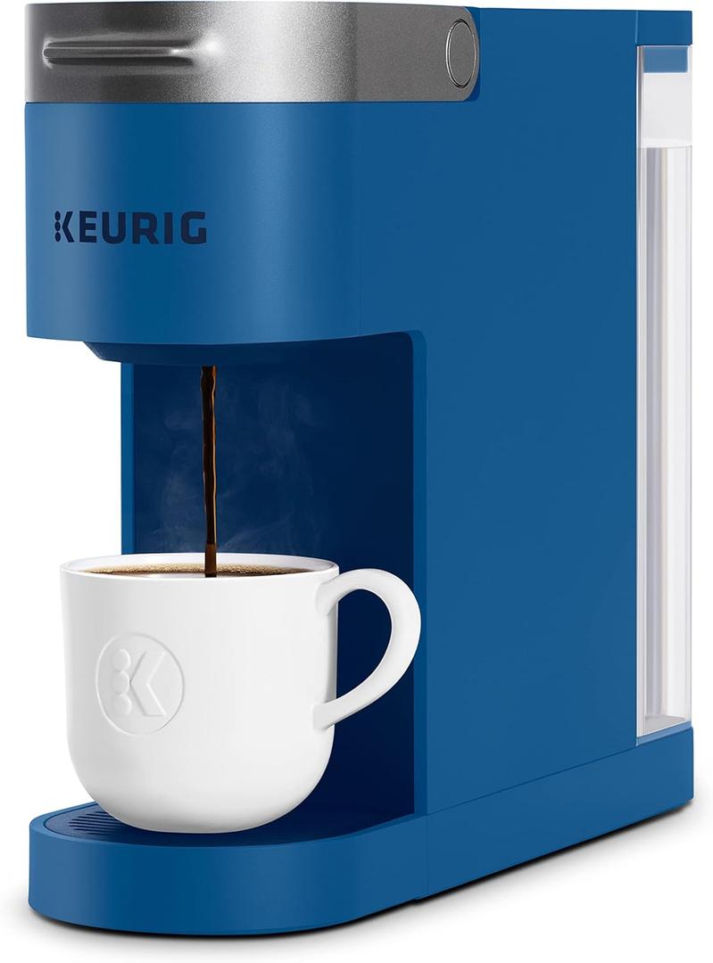 Keurig K-Slim Single Serve K-Cup Pod Coffee Maker, Featuring Simple Push Button Controls And Multi Stream Technology, Twilight Blue