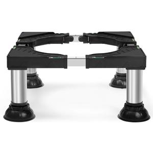 Nefish Mini Fridge Stand Height 7"-8.4" Adjustable Washer and Dryer Stand with 4 Strong Feet Heavy Duty Washing Machine Stand Base Laundry Pedestal Universal Platform for Home 16-24 Inch Appliance