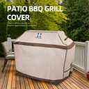 HAMLER Grill Cover 64 Inch, Heavy Duty Waterproof BBQ Covers, Gas Grill Covers Fits Weber Spirit, Weber Genesis, Char-Broil,Nexgrill, Brinkmann, Brown & Beige