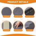 Dogs Steps for Bed, Dog Stairs for Small Dogs, 2-Step Dog Ramp for Bed, Couch, Sofa, and Chairs, Non-Slip Bottom Design, Cat Scratching, High Density Foam Portable Pet Step, Indoor, Grey