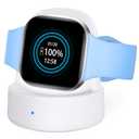 Vipcase Charger Dock for Fitbit Sense/Sense 2/Versa 3/Versa 4, Charger Replacement Upgraded Magnetic Watch Charger Stand with Charging Cable, Accessories for Fitbit,White