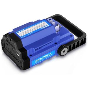 56V 150W Power Inverter Compatible with EGO 56V Lithium Battery BA1400 BA2800 BA4200, Portable Power Source with Dual USB Ports & AC Outlet for Outdoor Camping, Emergency Backup(Battery Not Included)