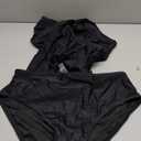 Yonique Tankini Swimsuits for Women Tummy Control Bathing Suits Two Piece Tankini Tops with Bikini Bottoms Twist Swimwear (Medium, Black)