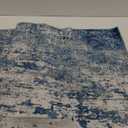 5x7 Area Rug Living Room Rug: Washable Modern Abstract Soft Thin Rug Indoor Floor No Slip Stain Resistant Carpet for Bedroom Dining Room Farmhouse Nursery Home Office - Blue