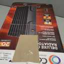 Comfort Zone 1500W Digital Oil-Filled Radiator Heater  Portable Electric Space Heater with Remote, 12H Timer & 360 Swivel Wheels  Silent Radiant Heat with Adjustable Thermostat  Black