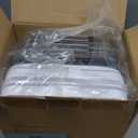 Delamu 2-Tier Multi-Purpose Bathroom Under Sink Organizers and Storage, Stackable Kitchen Pantry Organization, Pull Out Medicine Cabinet Organizer with Movable Dividers, White, 2 Pack