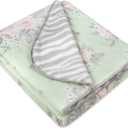 Sherpa Fleece Baby Blankets for Boys and Girls – Colorful, Reversible Baby Blankets for Newborns, Infants, Toddlers, and Nursery (Floral & Zebra), Crib