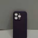 Miracase Designed for iPhone 14 Pro Case, with Tempered Glass Screen Protector, [Upgraded Camera Protection], Shockproof Liquid Silicone Rubber Phone Case Cover for 14 Pro 6.1 inch, Dark Purple