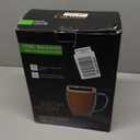 CNGLASS 6 Pack Double Walled Glass Coffee Mugs12oz Clear Coffee Cups with HandleInsulated Glass Espresso Mugs for Latte,Cappuccino,Tea