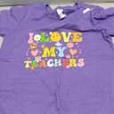 Graduation I Heart My Teachers I Love My Teachers Men Women Kids T-Shirt (Purple, S)