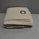 NICETOWN Cream 100% Blackout Linen Curtains 72 inch Long Burg for Classroom, 1 Pair, 42" Width Each Panel, Farmhouse Thick Completely Blackout Window Treatment Thermal Insulated Drapes