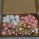 48 Pcs Cake Topper Decorations - Balloon Cupcake Toppers, Foam Balls for Birthday Party Wedding Cake Decorating (Rose Gold, Pink, White, Gold)