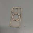 TORRAS 360Rotatable Magnetic for iPhone 16 Pro Case 6.3 inch, Fit for MagSafe 16 Pro Phone Case, 16FT Military Grade Shockproof, Flush Stand Ring, Translucent Slim Protective Ostand, Desert Titanium