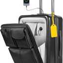 Carry On Luggage 22x14x9 Airline Approved  20 Inch Expandable Suitcase with Front Pocket, USB Charging Port, Spinner Wheels & TSA Lock