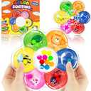 Color Sorting Sensory Toys for Toddlers & Kids, Preschool Fine Motor Skills for Autism, Fidget Color Matching Travel Toys, Calm Down Toy, Birthday Gifts for Boys & Girls