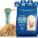 Chicken Coop Odor Eliminator 20lb - Zeolite Odor Neutralizer, Moisture Absorber, Coop Refresher - Essential Chicken Coop Accessories, green or white