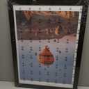 Wood 19.25x26.75 Puzzle Frame with 18x24 Mat Black, Display 18x24 with Mat or 19.25x26.75 Without Mat, Wood 19.25 by 26.75 Photo Frame, 19.25 x 26.75 Picture Frame for Wall Hanging Display, Black
