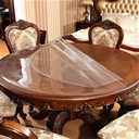 Round Table Cover Desk Tabletop Protector Clear Plastic Tablecloth Protective Pad Thicken PVC Vinyl Round Dining Coffee Side End Table Tabletop Cover Easy Clean Wipeable Tablecloth 28 Inches Diameter