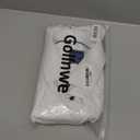 Gollnwe Men's Dress Shirt French Cuff Shirt for Men Slim Fit Stretch Spread Collar with Metal Cufflink (XX-Large, Light White)