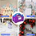 Electric Balloon Pump, Portable 2 Modes Balloon Blower Machine with 14 Balloon Arch Kits, Air Pump for Balloon, Balloon Inflator for Party Decoration